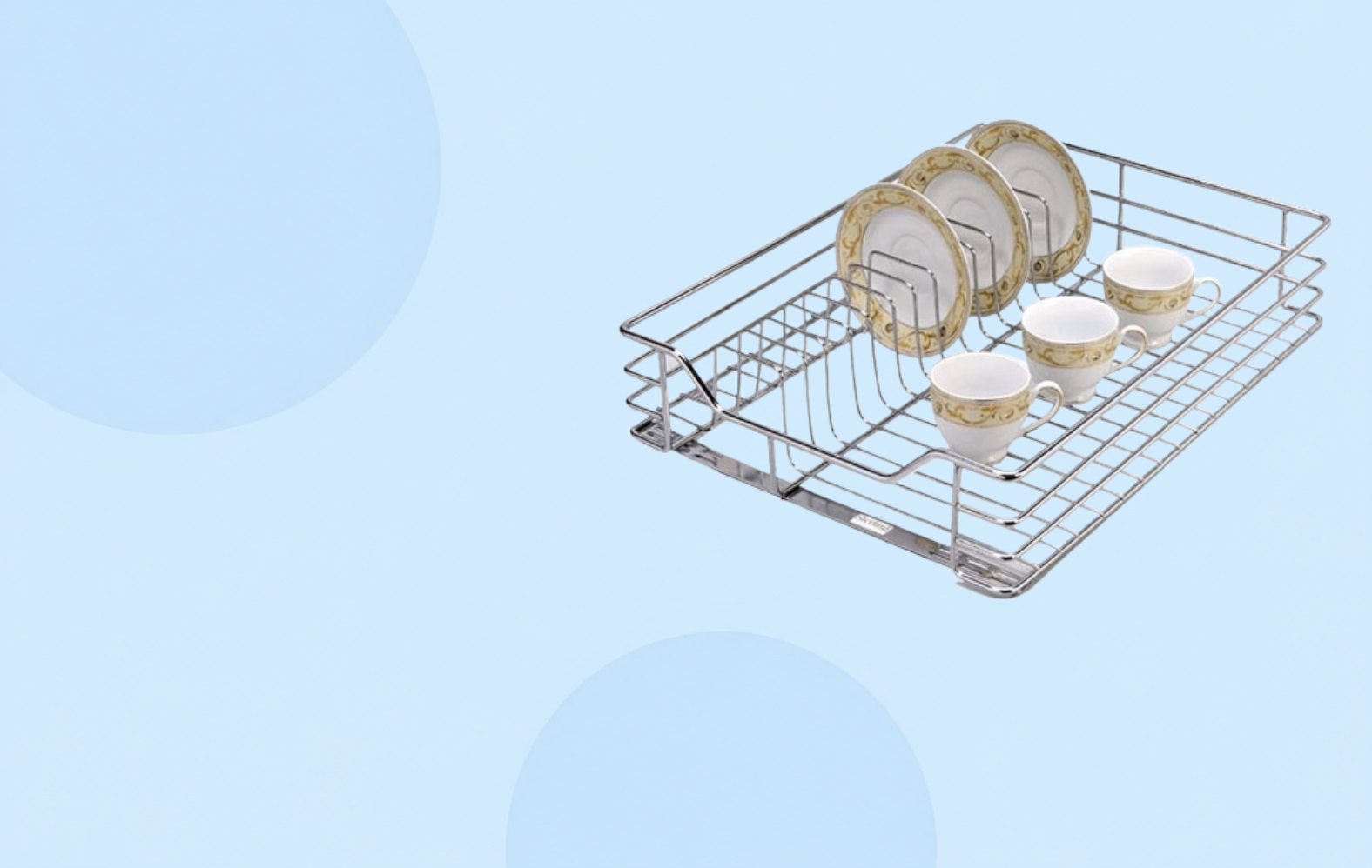 Kitchen dish drying rack organizer