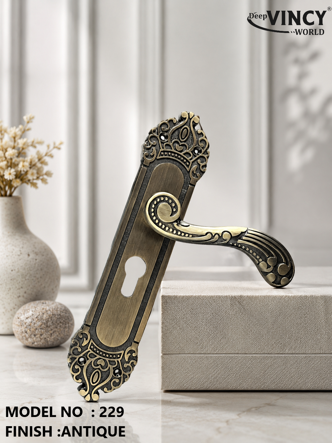 VINCY 229 ANTIQUE  HANDLE LOCK